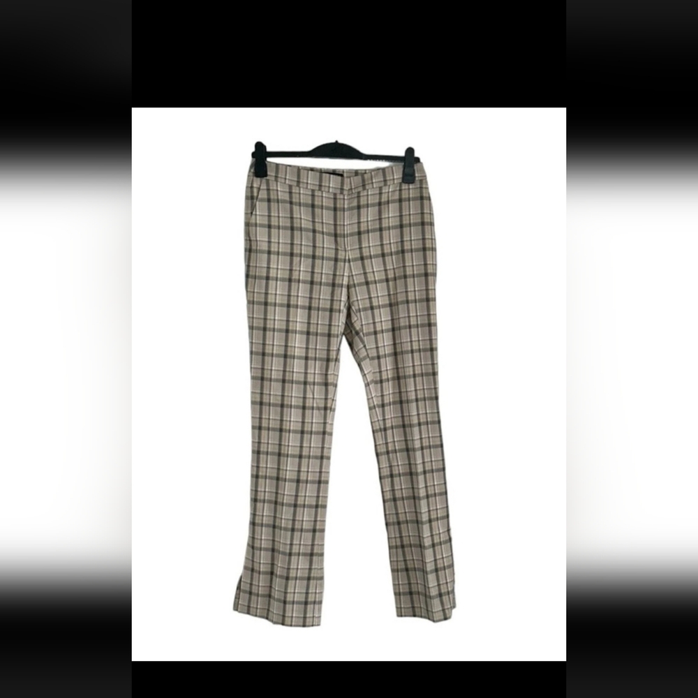 Zara Men's Checkered Beige Pants
